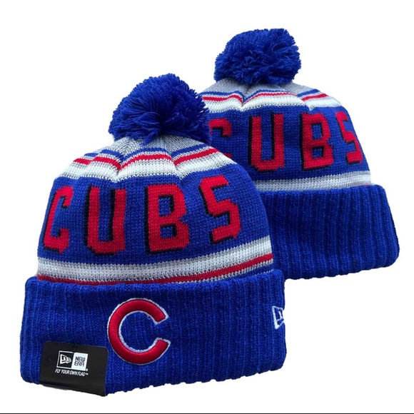 New Era MLB knit Pom beanie Cubs - Picture 1 of 1